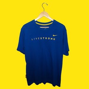 Nike Men’s (M) Blue Live Strong Dri-Fit Shirt